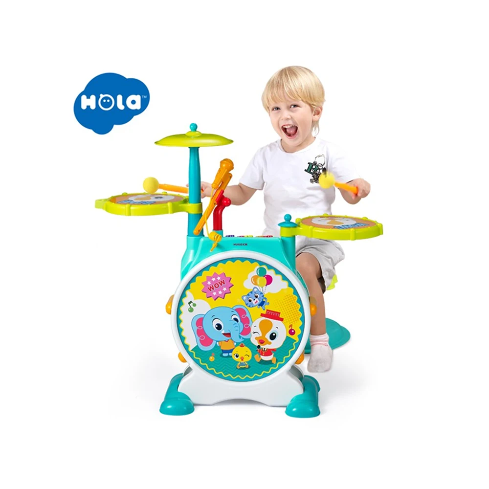 3130(3) Tobă muzicală interactivă cu microfon, lumini și scaun, Hola 3130 (66619) - imagine 1