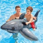 Plută gonflabilă Rechin cu mânere, 173×107 cm, max. 40 kg, 3+ ani, Intex (57525) - imagine 2