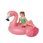 Plută gonflabilă Flamingo cu mânere, 142×137×97 cm, max. 80 kg, 3+ ani, Intex (57558) - imagine 4