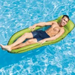 Saltea gonflabilă tip șezlong pentru apă, cu plasă și pernă, 178×94 cm, max. 100 kg, Intex (58836) - imagine 2