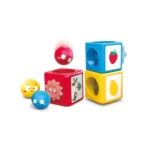 Jucărie educativă turn de stivuire și sortare cu cuburi și bile, Hola E7991 (01924) - imagine 3
