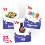 27 de cartonase. English Letters (00873) - imagine 3