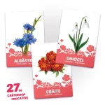 27 de cartonase. Flori (00903) - imagine 2