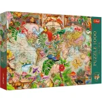 Harta antică a lumii, 1000 elemente Premium Plus (12077)