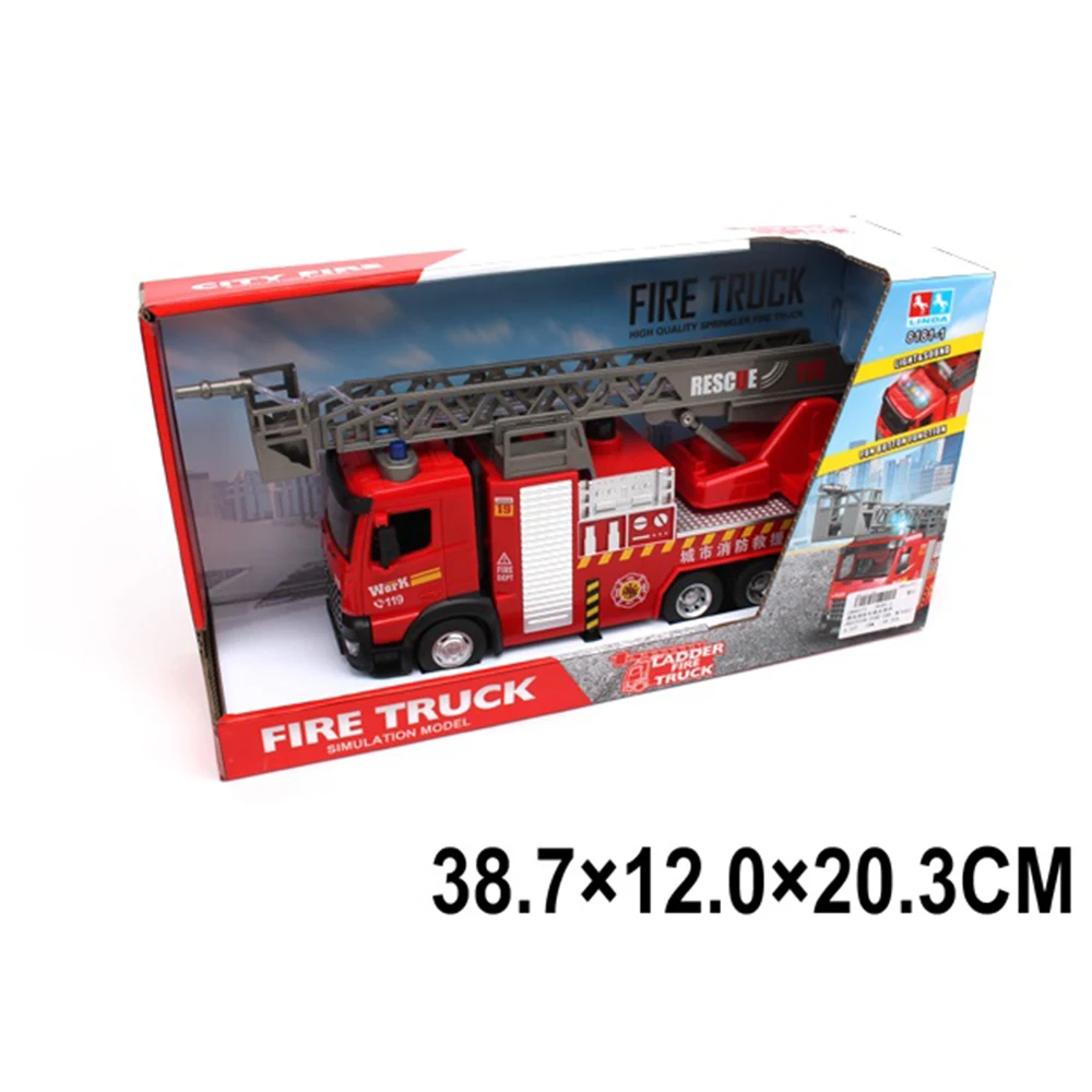 31714 Masina pentru pompieri cu inertie,cu sunete si lumini,cu pompa de apa (31714) - imagine 1