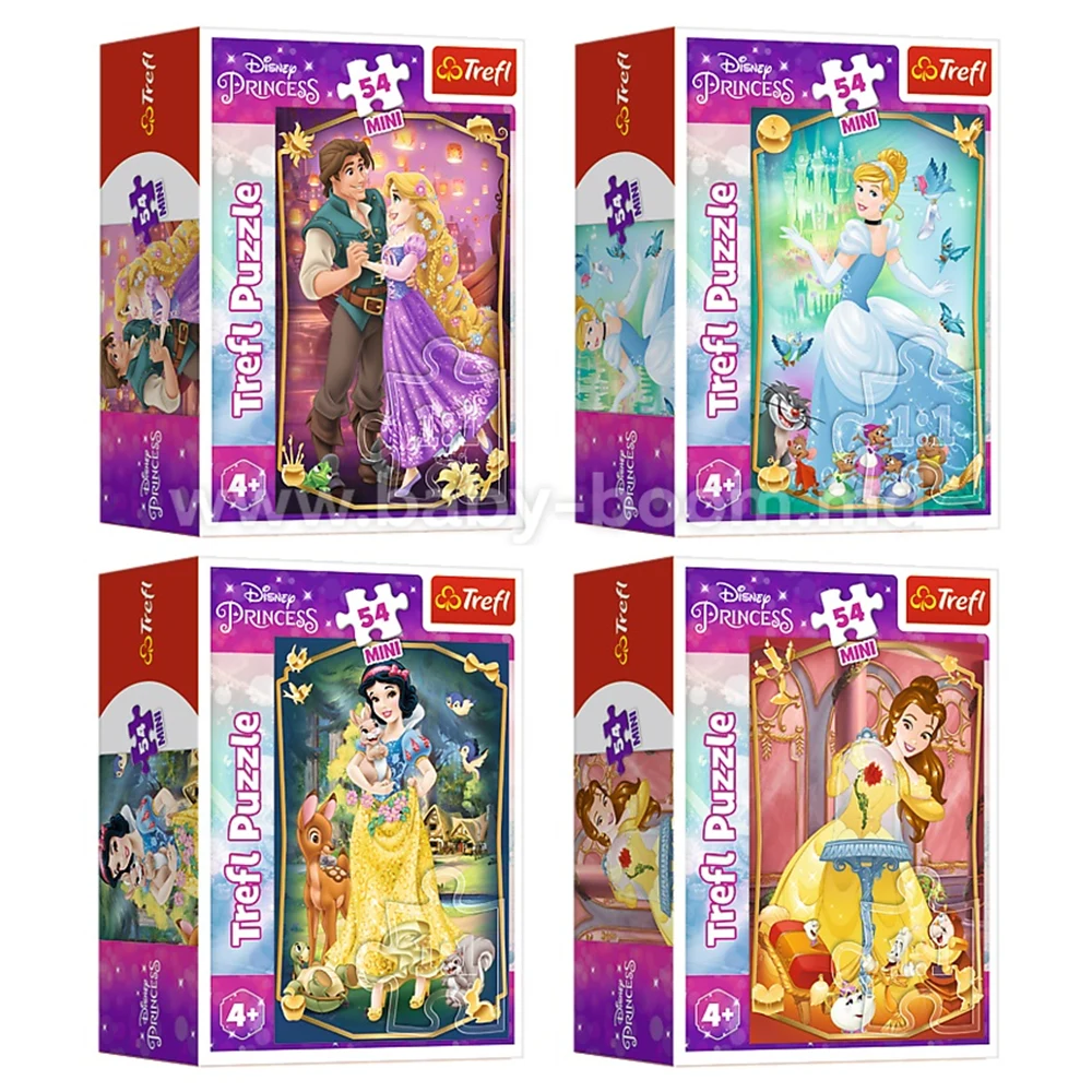 54191 Puzzle 54 Mini "Minunatele printese" ( se vind cite 8 buc) (54191) - imagine 1