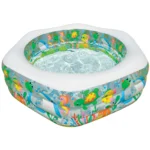 Piscină gonflabilă pentru copii Ocean Reef cu bază gonflabilă, 191×178×61 cm, 541 L, 6+ ani, Intex (56493)