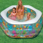 Piscină gonflabilă pentru copii Ocean Reef cu bază gonflabilă, 191×178×61 cm, 541 L, 6+ ani, Intex (56493) - imagine 2