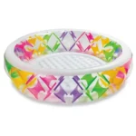 Piscină gonflabilă pentru copii cu inserții colorate, 229×56 cm, 840 L, 6+ ani, Intex (56494)