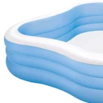 Piscină gonflabilă pentru familie Beach Wave Swim Center, 229×229×56 cm, 1250 L, 6+ ani, Intex (57495) - imagine 4