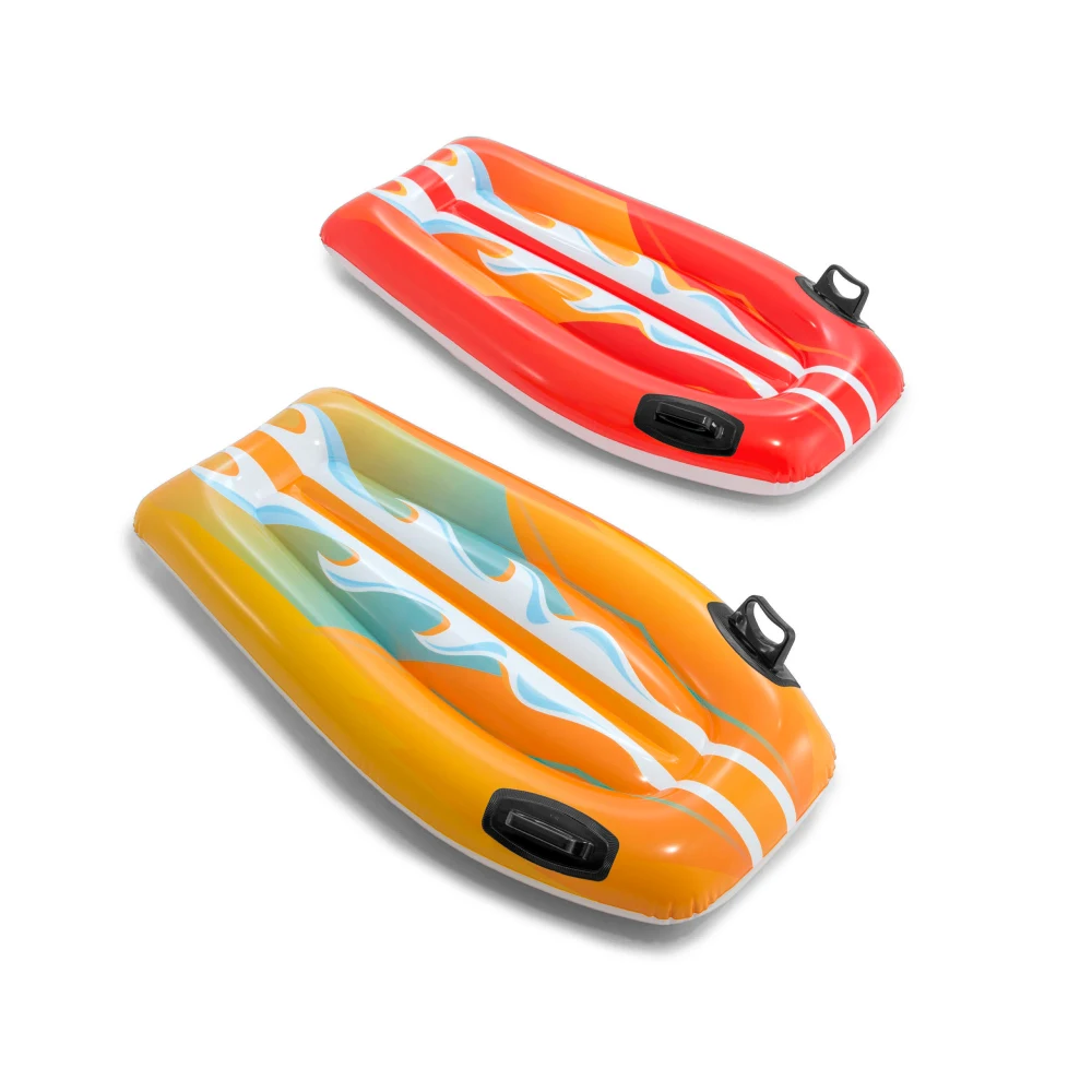 58165(1) Plută gonflabilă Joy Rider cu mânere, 112×62 cm, max. 40 kg, 2 culori, 6+ ani, Intex (58165) - imagine 1