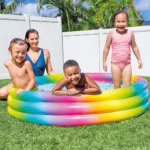 Piscină gonflabilă pentru copii Rainbow Ombre 147×33 cm, 330 L, 2+ ani, Intex (58439) - imagine 2
