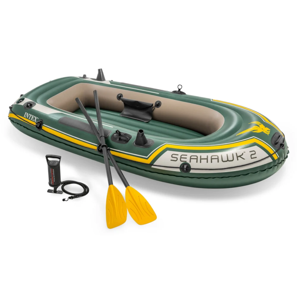 68347(2) Barcă gonflabilă Seahawk 2 cu vâsle și pompă, 236×114×41 cm, max. 240 kg, Intex (68347) - imagine 1
