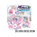 Valiza in set cu mobila pentru papusa (74495)