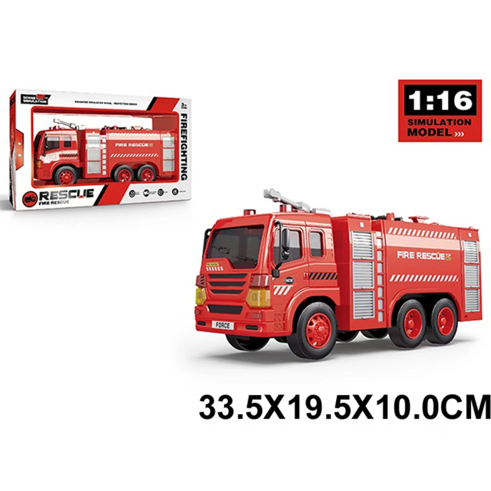 81640 Masina pentru pompieri cu inertie,cu sunete si lumini,cu pompa de apa (81640) - imagine 1