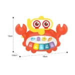 Pian muzical interactiv în formă de crab, Huanger HE0535 (20014)