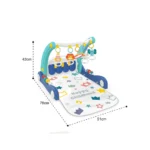 Premergător 2 în 1 cu covoraș de joacă și activități muzicale, Huanger HE0633 (19964)