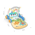 Premergător 2 în 1 cu pian muzical și covoraș de joacă, Huanger HE0637 (19759)