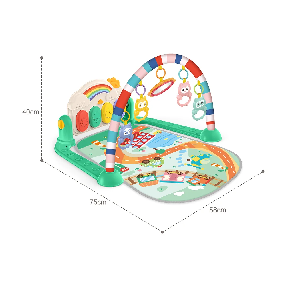 HE0652 (3) Covoraș de joacă cu arc de activități pentru bebeluși, Huanger HE0652 (19728) - imagine 1