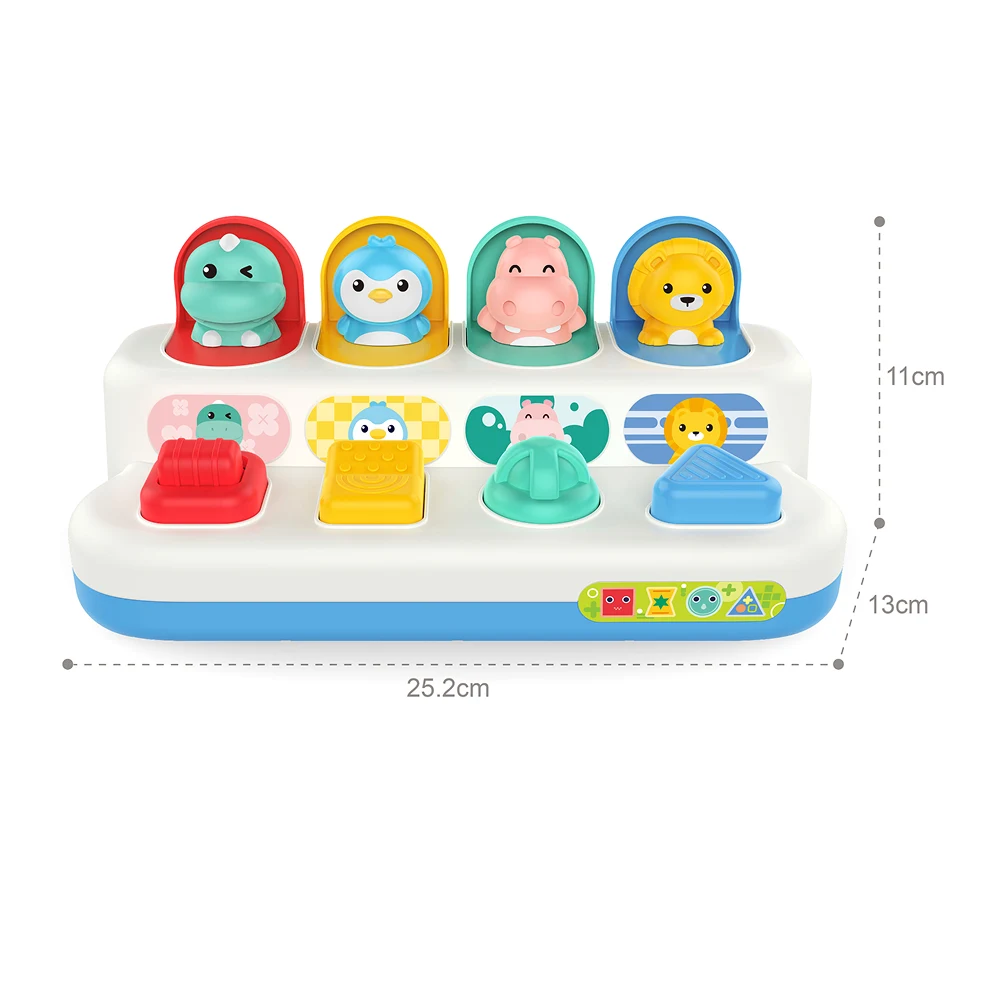 HE8075(3) Jucărie educativă pop-up cu animăluțe, Huanger HE8075 (19803) - imagine 1