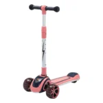Trotinetă pentru copii cu 3 roți luminoase, muzică și lumini, roz, RTM Scooter (51800（JSCL518)-pink)