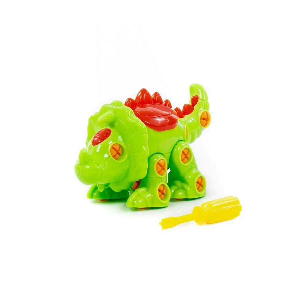 constructor-dinozaur-jucarii-copii(2) Constructor dinozaur Triceratops – 32 piese, Polesie (76816) - imagine 1