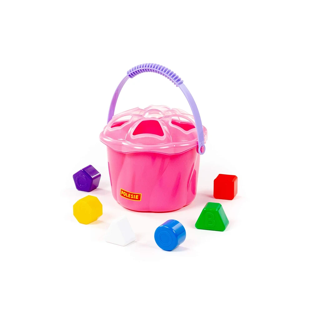 galetusa-educativa-pentru-copii(1) Găletușă educativă cu sorter de forme, Polesie (93479) - imagine 1