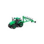 Tractor cu inerție și plug Progress, verde (în cutie), Polesie (91307)