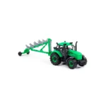 Tractor cu inerție și plug Progress, verde (în cutie), Polesie (91307) - imagine 3
