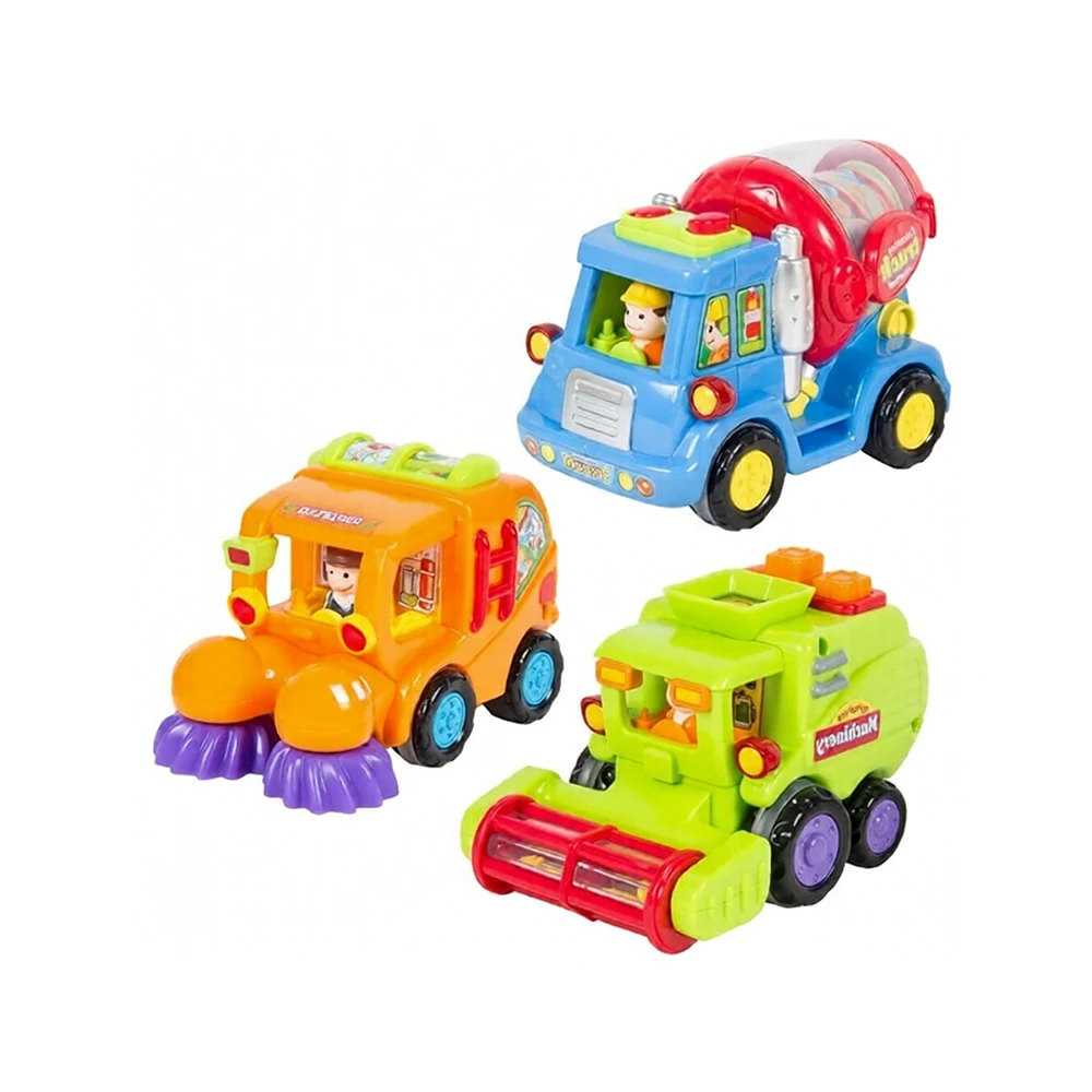 386ABC(1) Set mașinuțe cu inerție – utilaje de construcții, Hola 386ABC (38661) - imagine 1