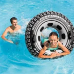 Colac gonflabil de înot tip anvelopă cu mânere, 114 cm, max. 100 kg, 9+ ani, Intex (56268) - imagine 2