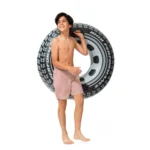 Colac gonflabil de înot tip anvelopă cu mânere, 114 cm, max. 100 kg, 9+ ani, Intex (56268) - imagine 3