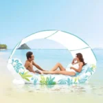 Plută gonflabilă cu baldachin Tropical Lounge, 224×150×165 cm, max. 200 kg, Intex (56294) - imagine 2
