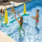 Set de joacă gonflabil pentru volei în apă, cu plasă și minge, 239×64×91 cm, 6+ ani, Intex (56508) - imagine 2