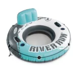 Colac gonflabil cu plasă, spătar și mânere Aqua River Run 1, 135 cm, max. 100 kg, Intex (56825)