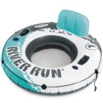 Colac gonflabil cu plasă, spătar și mânere Aqua River Run 1, 135 cm, max. 100 kg, Intex (56825) - imagine 4