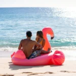 Plută gonflabilă Flamingo cu mânere, 203×196×124 cm, max. 200 kg, Intex (57288) - imagine 3