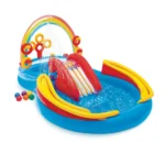 Centru de joacă gonflabil Curcubeu, 297×193×135 cm, 381 L, max. 81 kg, 2+ ani, Intex (57453)