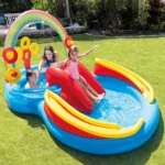 Centru de joacă gonflabil Curcubeu, 297×193×135 cm, 381 L, max. 81 kg, 2+ ani, Intex (57453) - imagine 2