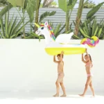 Plută gonflabilă Unicorn cu mânere, 198×140×97 cm, max. 40 kg, 3+ ani, Intex (57561) - imagine 3