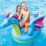 Plută gonflabilă Dragon cu mânere 201×191 cm, până la 40 kg, 3+ ani, Intex (57563) - imagine 2