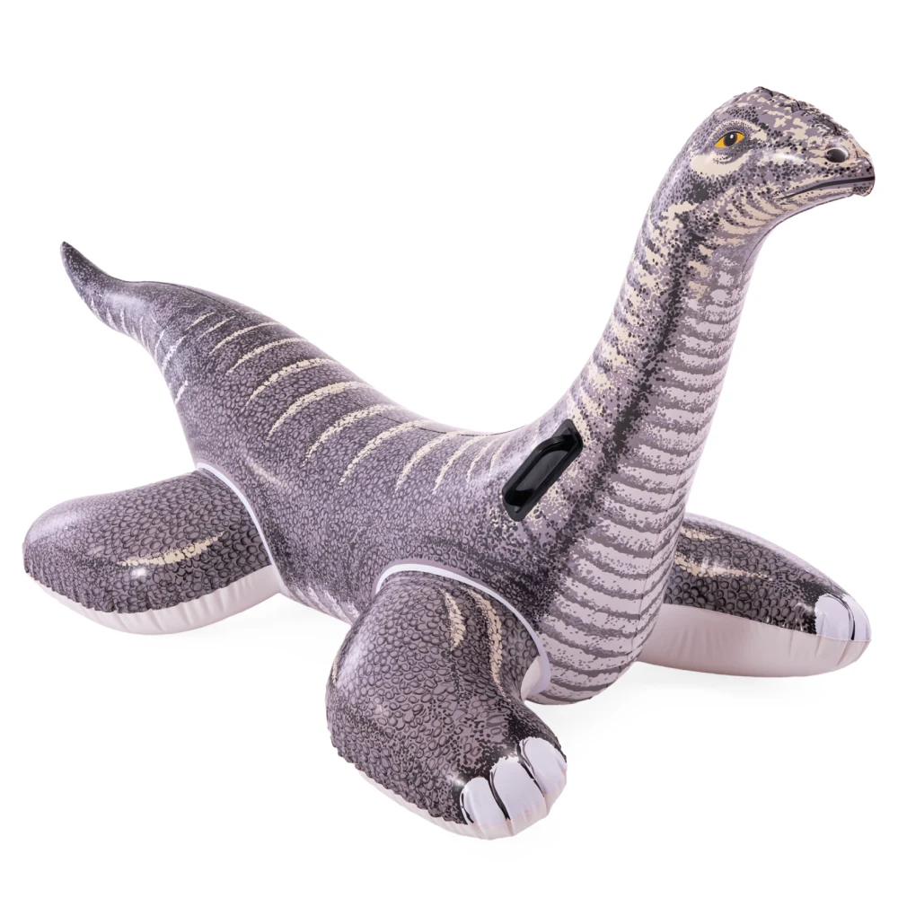 57584(1) Plută gonflabilă Dinozaur Brontozaur cu mânere, 178×94 cm, max. 40 kg, 3+ ani, Intex (57584) - imagine 1