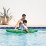 Plută gonflabilă Crocodil cu mânere, 168×86 cm, max. 40 kg, 3+ ani, Intex (58546) - imagine 3