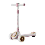 Trotinetă pentru copii cu 3 roți luminoase, muzică și lumini, roz, RTM Scooter (61800)