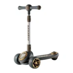 Trotinetă pentru copii cu 3 roți luminoase, muzică și lumini, negru, RTM Scooter (61802)