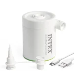 Pompă electrică reîncărcabilă QuickFill USB200R, 200 l/min, USB 5V, 2A, 2 duze, Intex (66637)