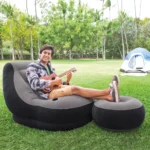 Fotoliu gonflabil cu suport pentru picioare Ultra Lounge, 102x137x79 cm + 64x28 cm, max. 100 kg, Intex (68564) - imagine 2