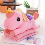 Jucarie din plus cu plapuma "Unicorn roz" (86831)