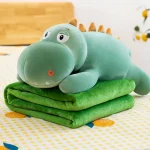 Jucarie din plus cu plapuma "Dino verde" (86855)