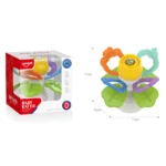 Jucărie senzorială tip floare cu zornăitoare, Huanger HE0197 (19575) - imagine 2